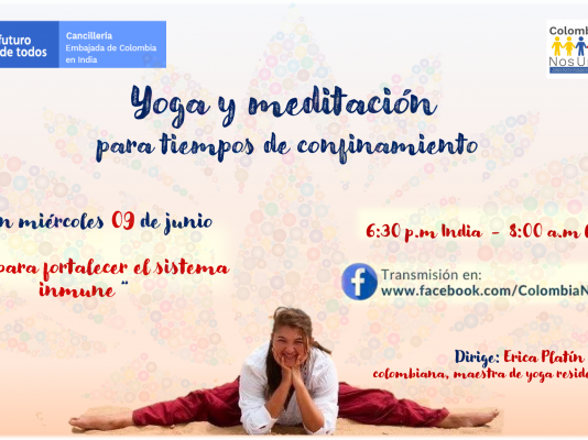 Colombianos en India participaron en las sesiones virtuales “yoga y meditación en tiempos de confinamiento”