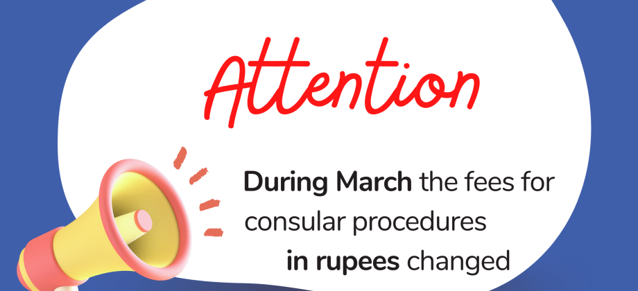 Cambiaron los precios de los trámites consulares por variación en la tasa de cambio en rupias